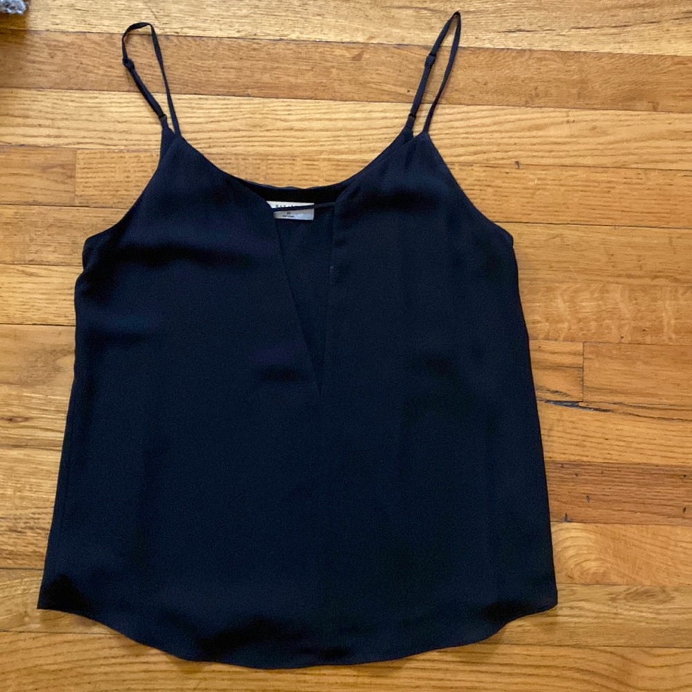 Babaton cami with deep v mesh detail